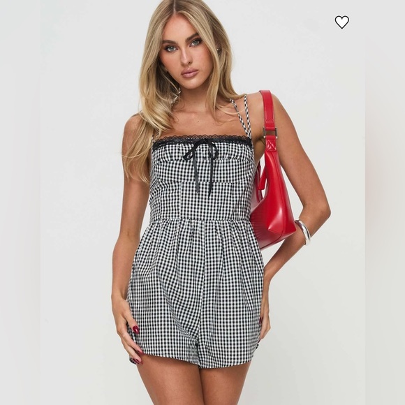 Princess Polly Pants - 🩷Princess Polly🩷Black and White Checkered Jumpsuit